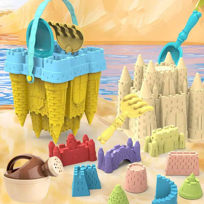 Strand zandspeelset – Piramide & kasteel vormen