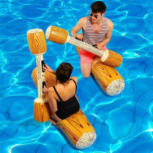 Opblaasbare Joust Set met Zwemringen en Stootstokken voor in het Water