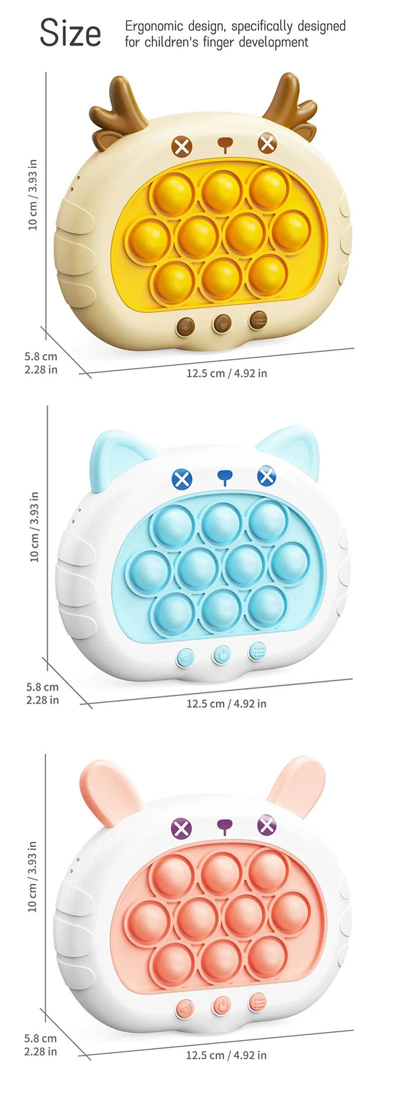 Elektronisch Push Bubble Spel met Licht (Anti-stress Speelgoed)