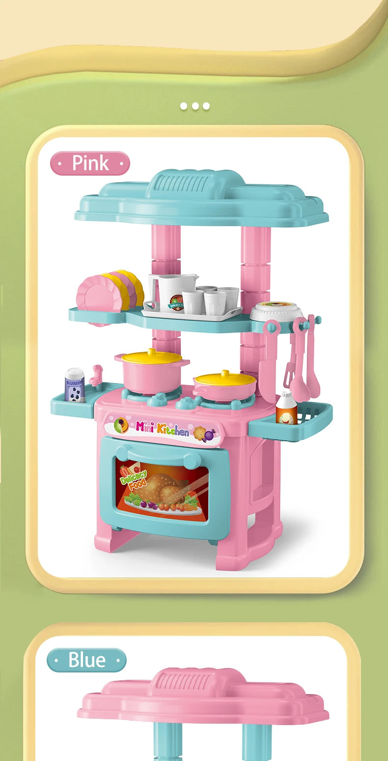 Speelkeuken Set voor Kinderen | Met Oven, Spoelbak en Speeleten