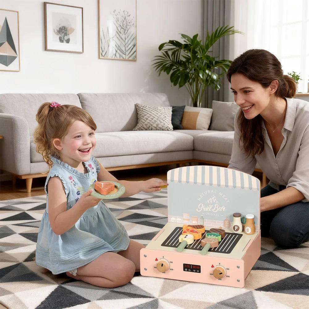 Houten Speelkeuken met Accessoires voor Kinderen