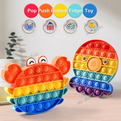 Pop Push Bubble Fidget Speelgoed voor Stressvermindering en Zintuiglijke Ontwikkeling