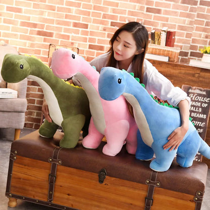 Zachte Dinosaurus Knuffel van Pluche – 50 of 80 cm – Diverse kleuren