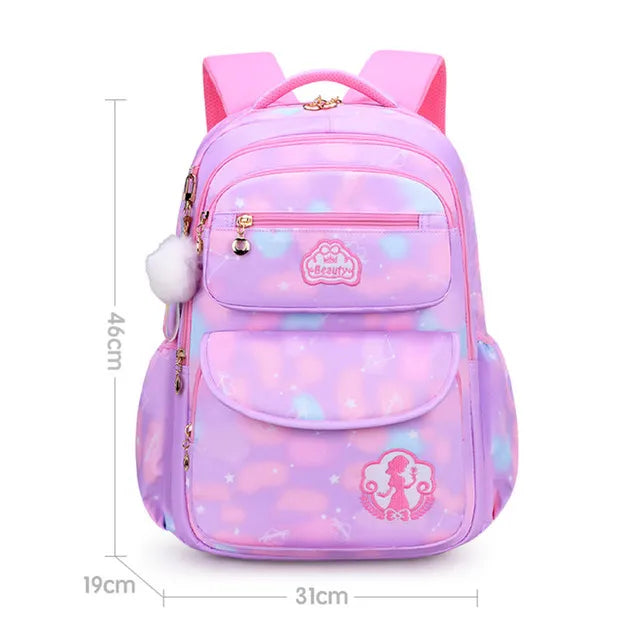 Roze Schooltas Rugzak voor Meisjes en Tieners