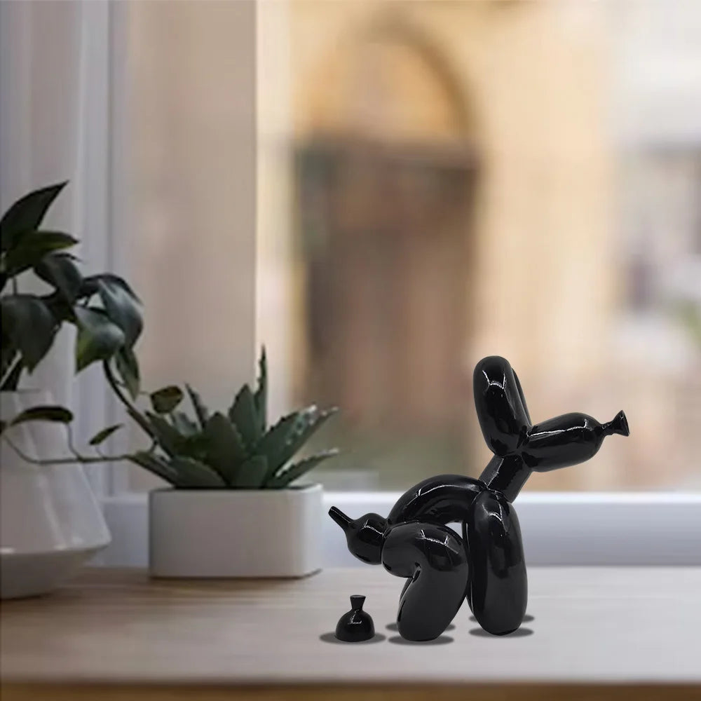 Hond beeldje poepend | Grappige decoratie