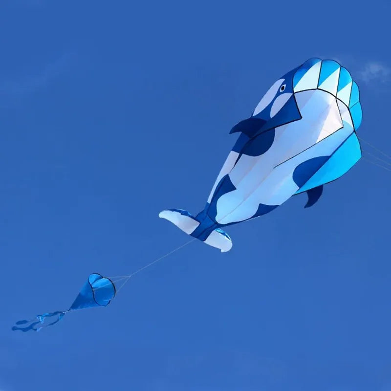 Grote Vlieger Walvis of Dolfijn – 2.2 meter met 100 meter vliegerlijn