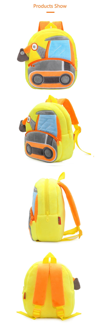 Pluche Kinderrugzak Graafmachine – 1-3 Jaar