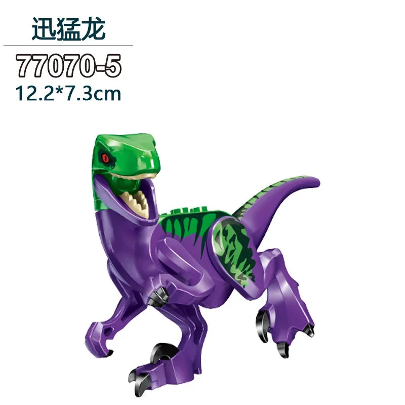 Dinosaurus Bouwblokken Set - T-Rex en Velociraptor