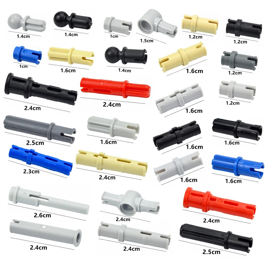 Technische verbindingsstukken – Compatibel met LEGO® (assen & pinnen)