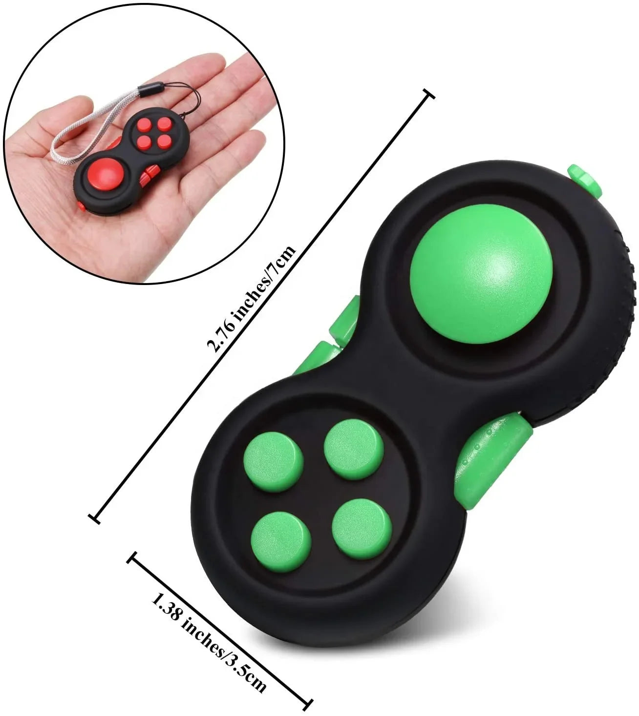Fidget Cube Speelkubus met Diverse Knoppen en Draaifuncties