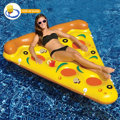Groot Opblaasbaar Pizza Zwemmatras