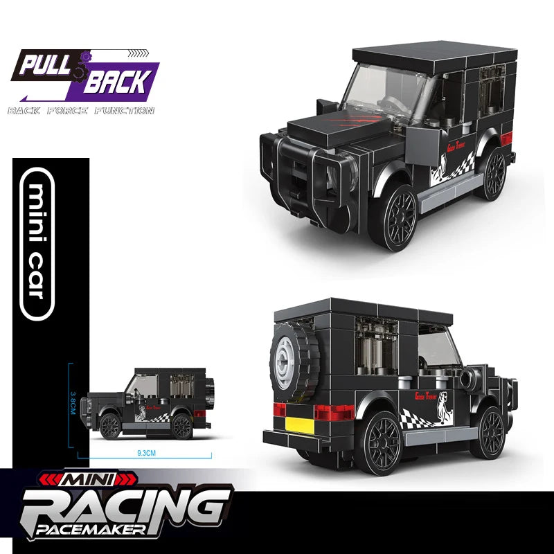 Bouwblokjes Optrek Voertuigen | Diverse Modellen LEGO®-compatibel