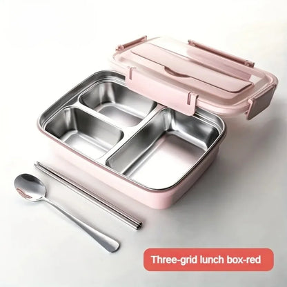 Geïsoleerde Lunchbox met Vakjes - Lekvrij & RVS Binnenkant