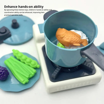 Kinder Keukenset met Speelgoed Servies (14 Delen)