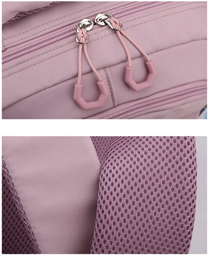 Roze Schooltas Rugzak voor Meisjes en Tieners