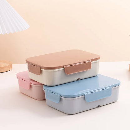 Lekvrije Plastic Lunchbox met Flip-Top – 1200ml – Magnetronbestendig
