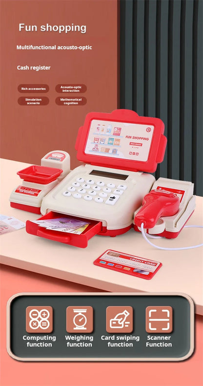 Kassaspeelset voor Kinderen | Supermarkt Speelgoed met Scanner