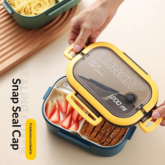 Magnetron Lunchbox met Vakken – Lekvrij & Draagbaar