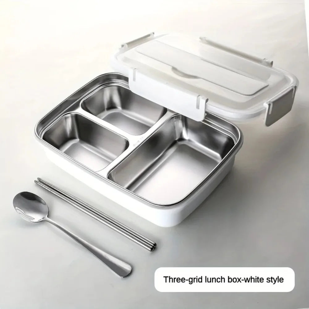 Geïsoleerde Lunchbox met Vakjes - Lekvrij & RVS Binnenkant
