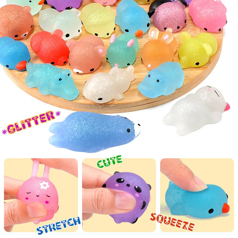 Mochi Squishy Dieren - Knijpfiguurtjes voor Stressvermindering