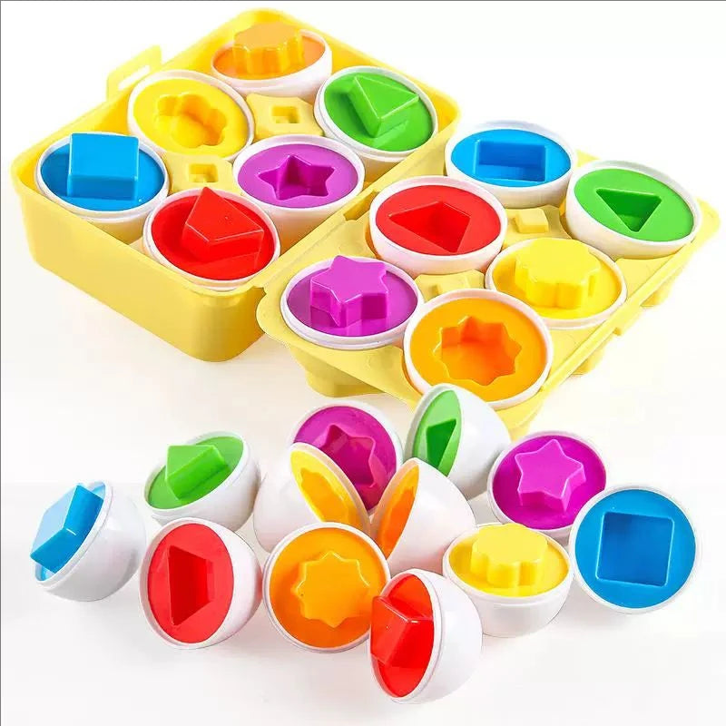 Slimme Eieren voor Peuters | Montessori Vormen en Kleuren Sorteerspel
