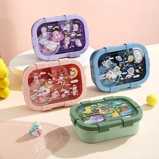 Cartoon Lunchbox met Soepkom – Lekvrij en Draagbaar