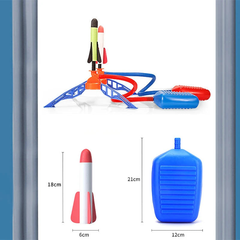 Stomp Raketwerper voor Kinderen met Voetpomp - Autospeelgoed