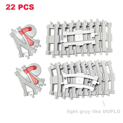 Bouwblokken Treinbaan Set – Duplo Compatibel