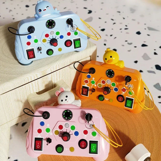 Montessori Activiteitenbord met LED Lichtschakelaars voor Kinderen