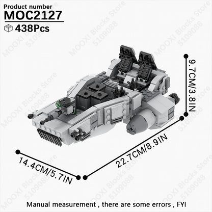 MOOXI Space Wars Bouwset: Voertuig & Tank Compatibel met LEGO®