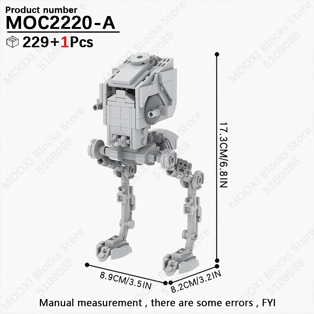 MOOXI Space Wars Bouwset: Voertuig & Tank Compatibel met LEGO®