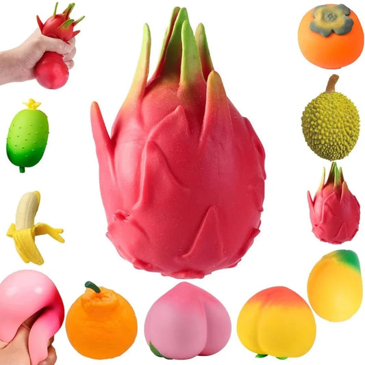 Fruitvormig Knijpspeeltje voor Stressvermindering