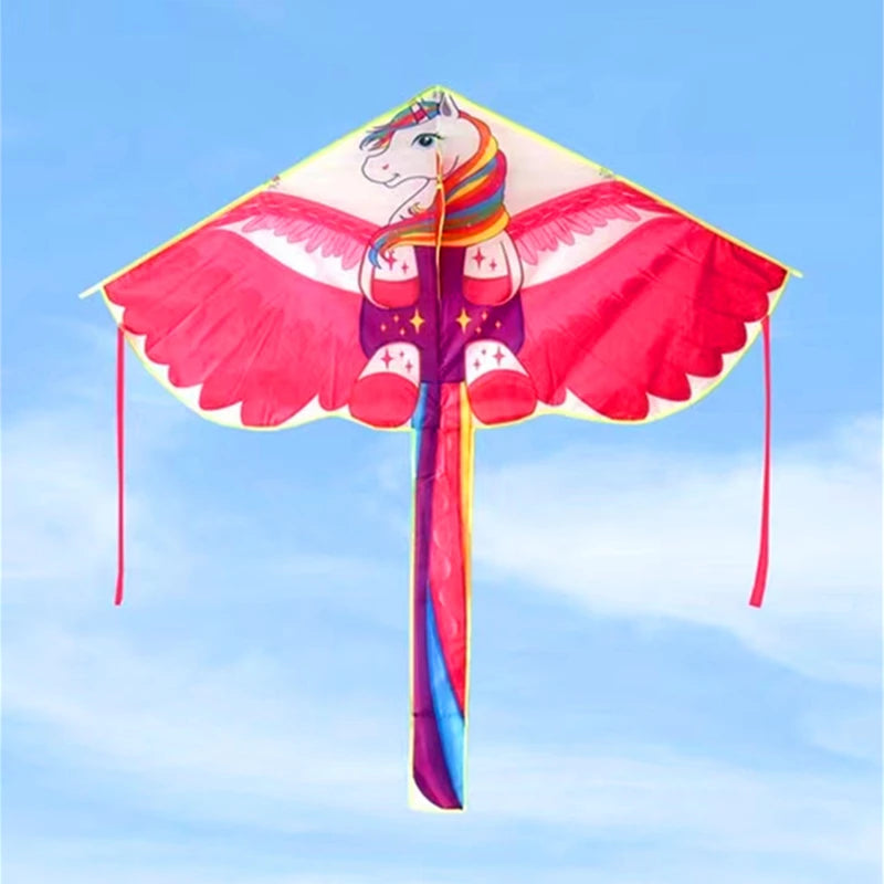 Nylon Vlieger met Dierenfiguur – 130x90cm, Inclusief 100m Lijn