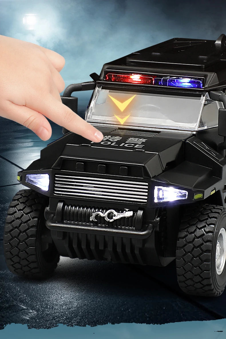 Speelgoed Politietruck Model | Diecast Voertuig met Geluid en Licht