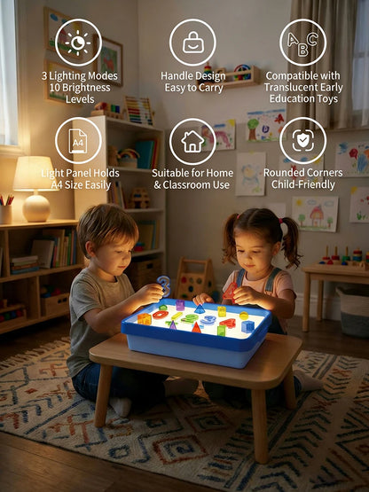 LED Lichtbak voor Kinderen – Sensorisch Speelgoed en Tekenhulp