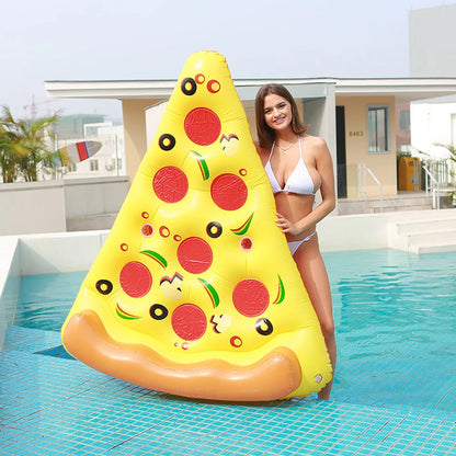 Groot Opblaasbaar Pizza Zwemmatras