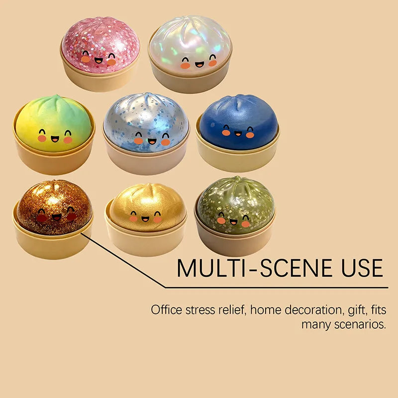 Kneedbare Stressbal Dumpling Vorm
