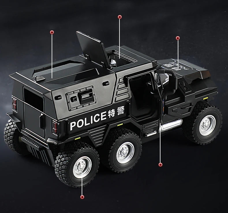 Speelgoed Politietruck Model | Diecast Voertuig met Geluid en Licht