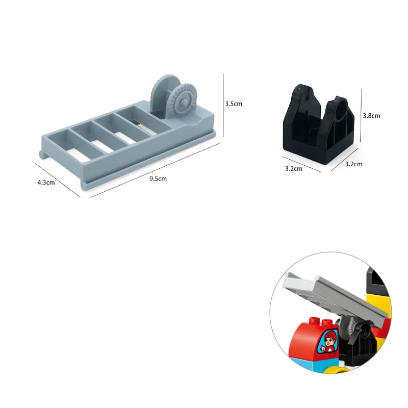 Treinbaan set met rails – Compatibel met Duplo®