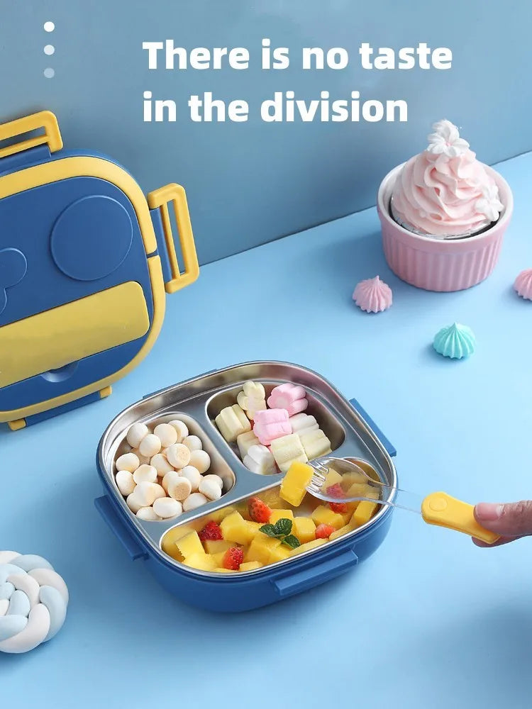Draagbare RVS Lunchbox voor Kinderen - Lekvrij en Isolerend