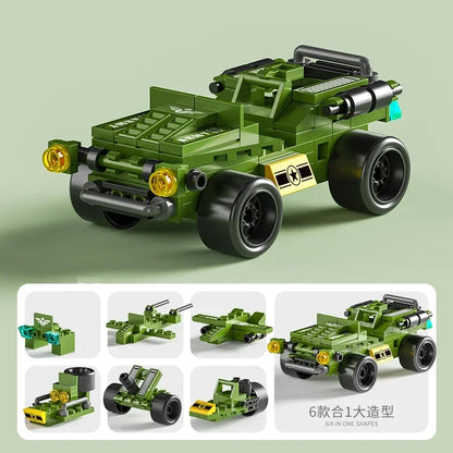6-in-1 Bouwblokken Set Politie Brandweer Kasteel | LEGO®-compatibel 6-12 jaar