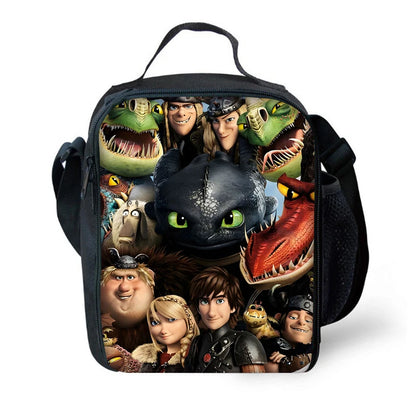 Toothless Schoolrugzak Set met Lunchtas en Etui