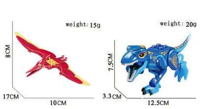 Dinosaurus Bouwblokken Set - T-Rex en Velociraptor