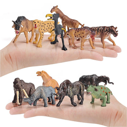 Set van 18 Realistische Mini Prehistorische Dieren Speelfiguren