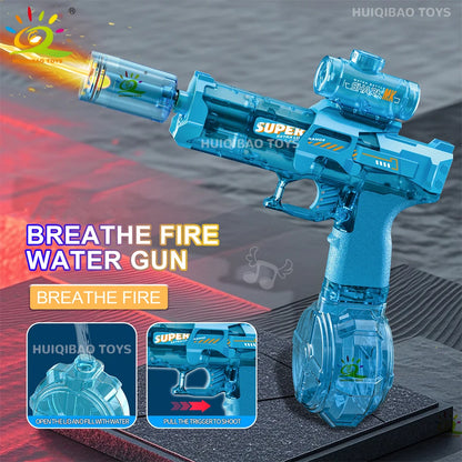 Elektrisch Volautomatisch Waterpistool met Vlamsimulatie Licht