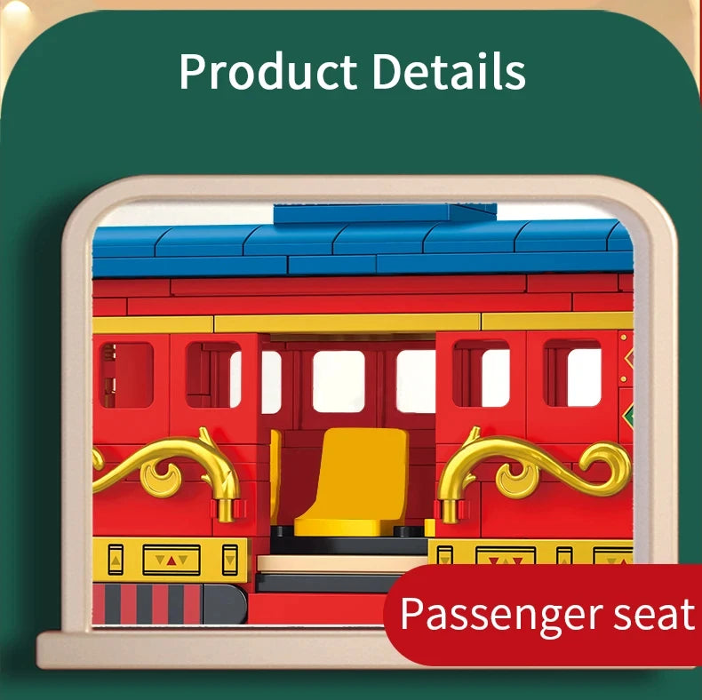 Bouwstenen Set Metro Trein | Compatibel met Lego