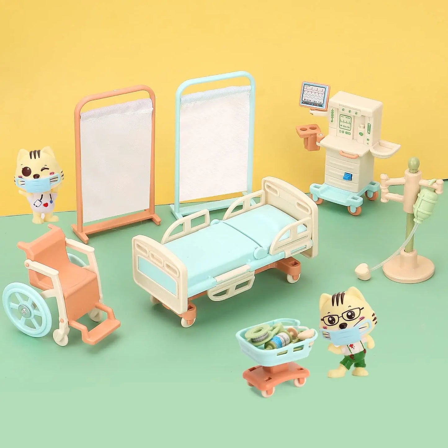 Dierenarts Speelset met Ambulance en Zorgfiguren