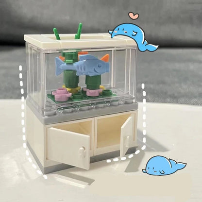 Bouwstenen Aquarium met Dieren | Compatibel met Lego
