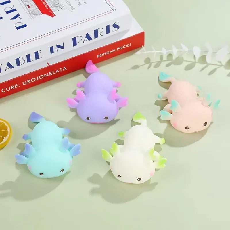 Axolotl Squishy Stressbal voor Kinderen en Volwassenen