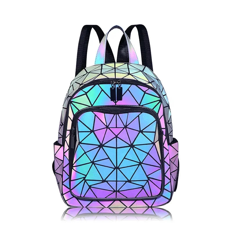 Lichtgevende Holografische Rugzak Schooltas voor Tienermeisjes